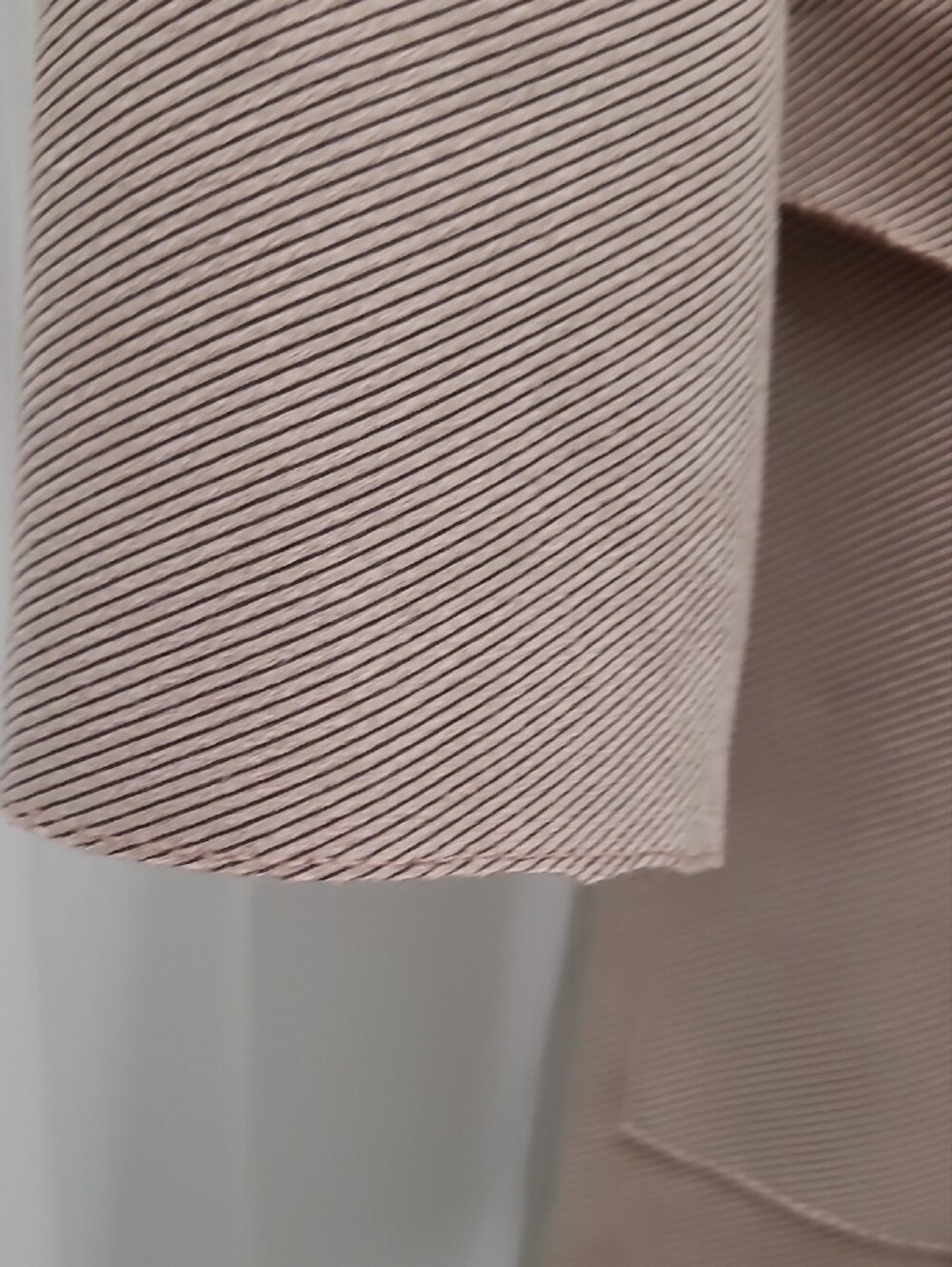 Solitaire Beige Long Blazer with Printed Sash - Picture 6 of 10